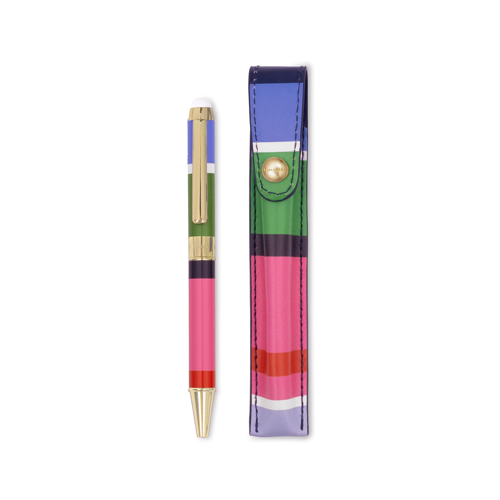 Stylus Pen with Pouch, Sunny Day Stripe