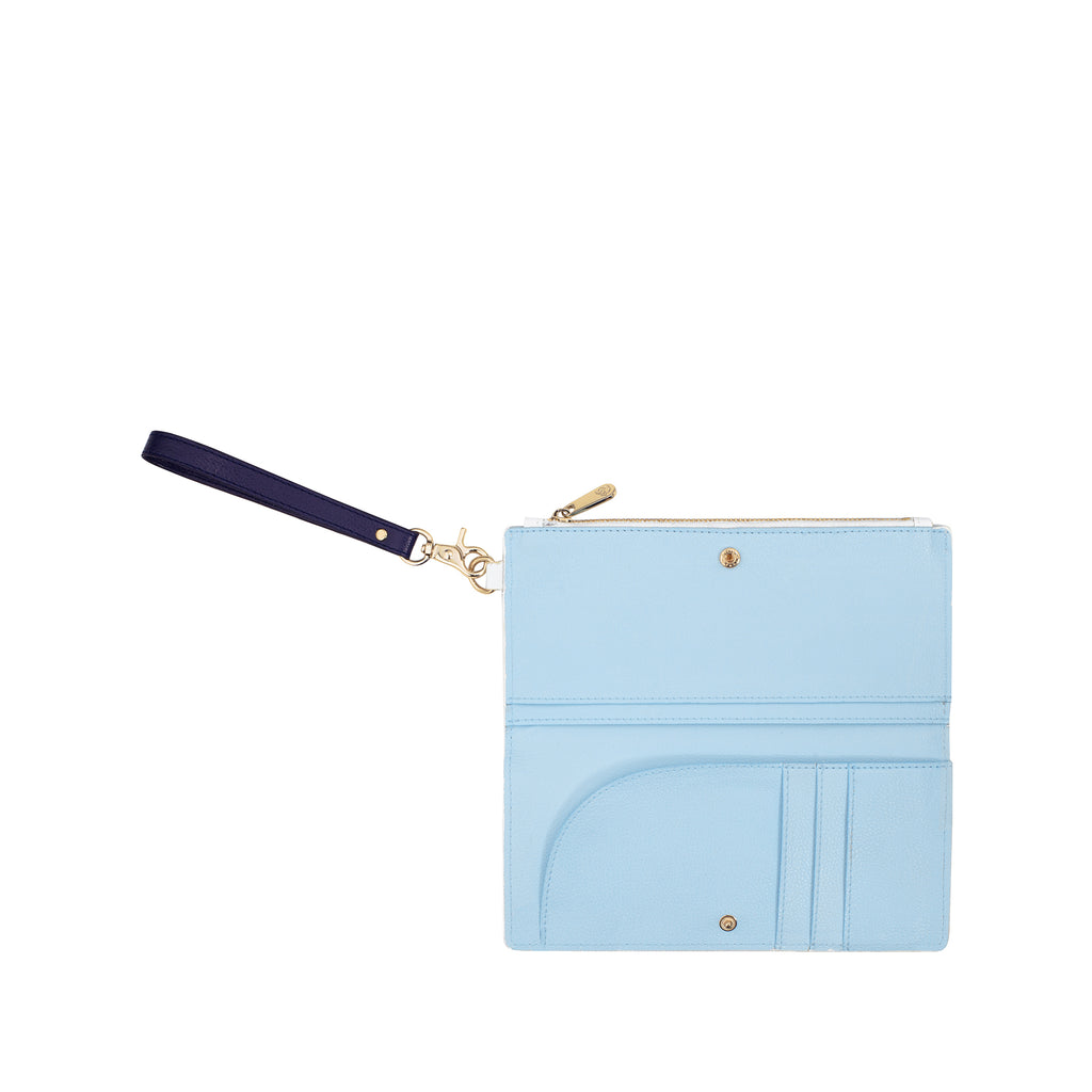 Travel Wallet, Blue Stripe