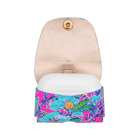 Lilly Pulitzer Wireless Earbud Case, Lil Earned Stripes (compatible with Airpods)