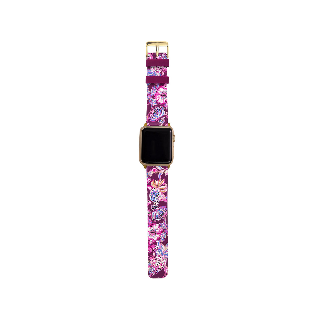 Silicone Apple Watch Band, Amarena Cherry Tropical with a Twist