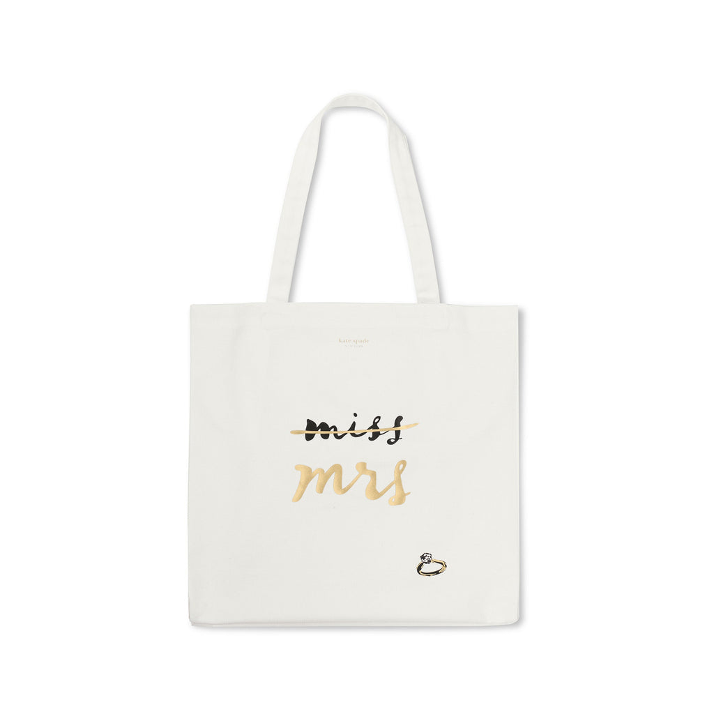 Canvas Book Tote, Miss to Mrs.