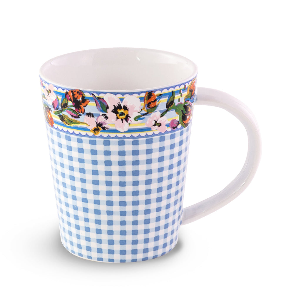 Large Ceramic Mug, Sea Air Floral