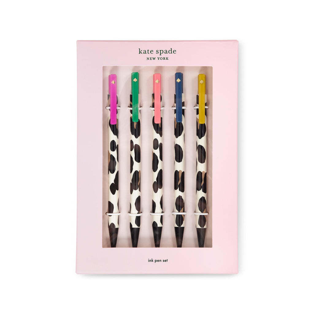 kate spade new york click pen set, forest feline