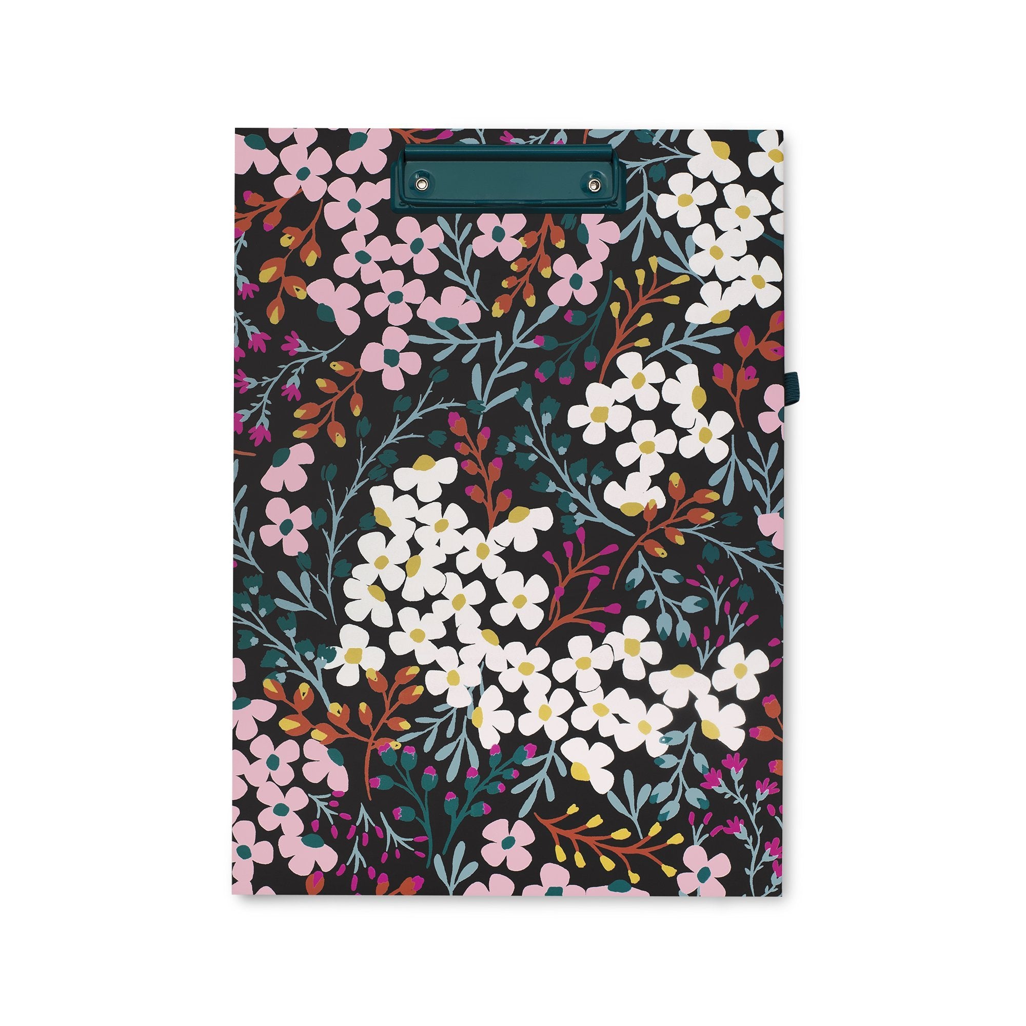 Clipboard Folio, Black Spade Flower - Lifeguard Press