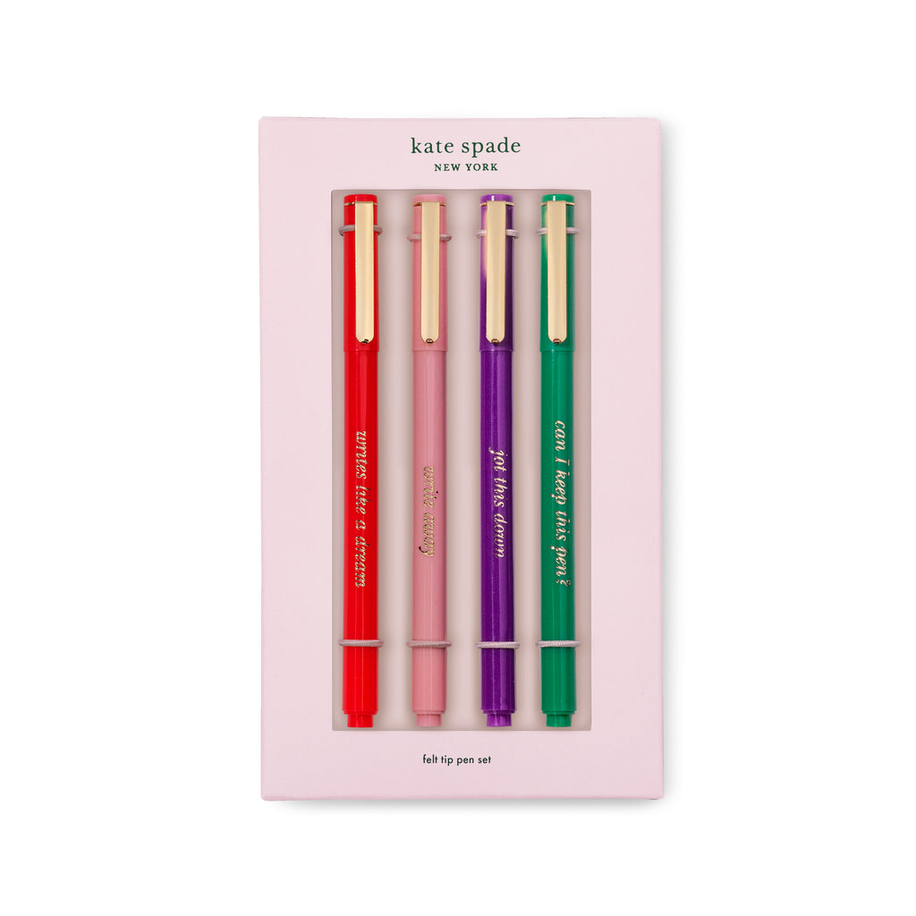 Kate Spade New York Felt Tip Pen Set, Write Away