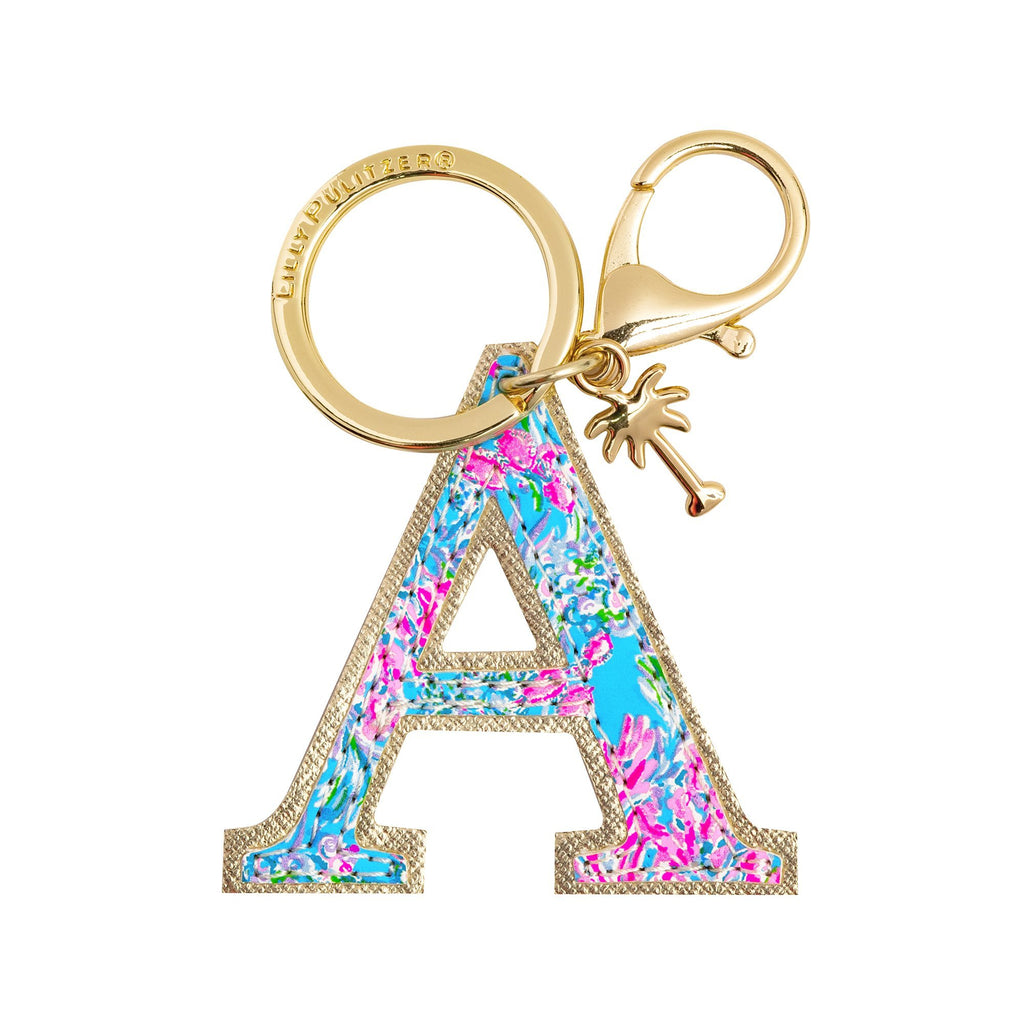 Lilly Pulitzer Initial Keychain, A