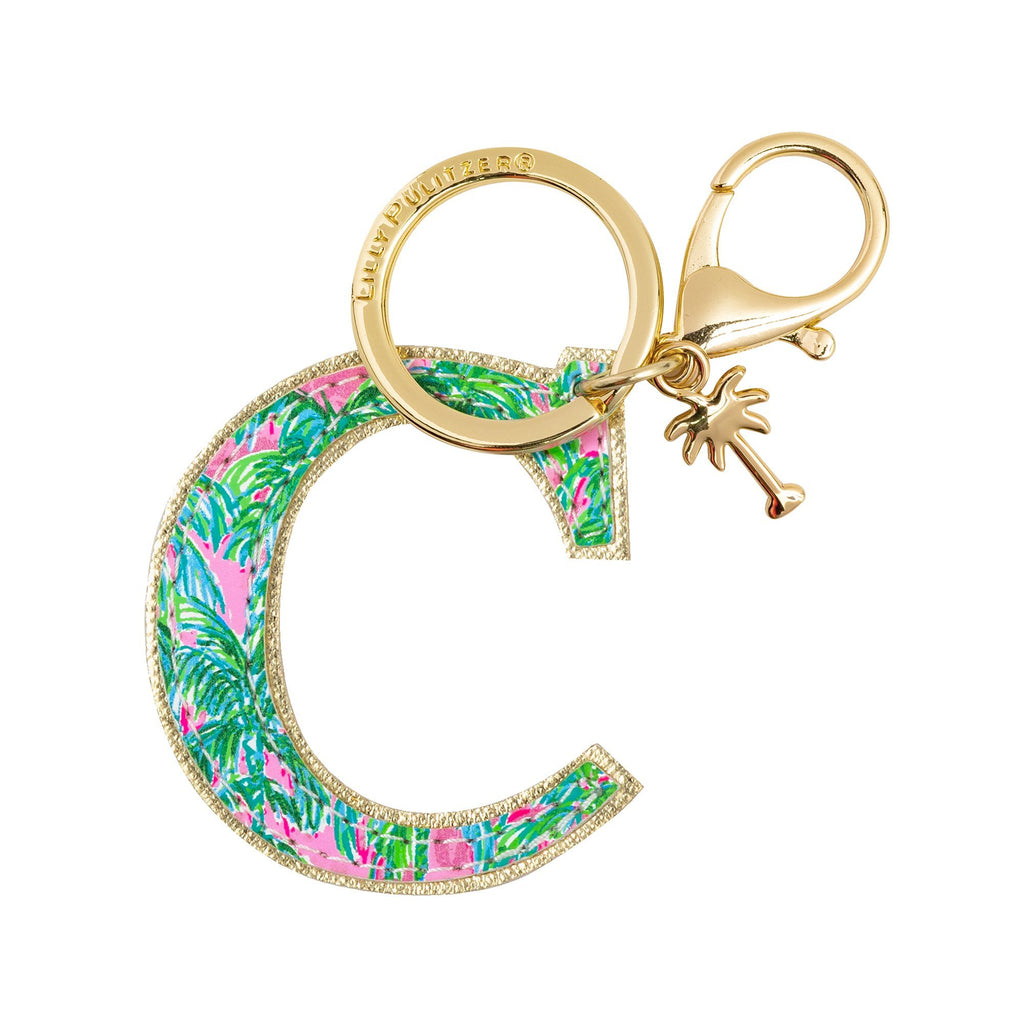 Lilly Pulitzer Initial Keychain, C