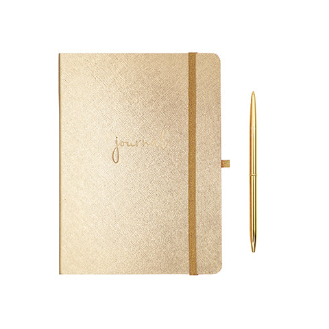 Journal with Pen, Gold