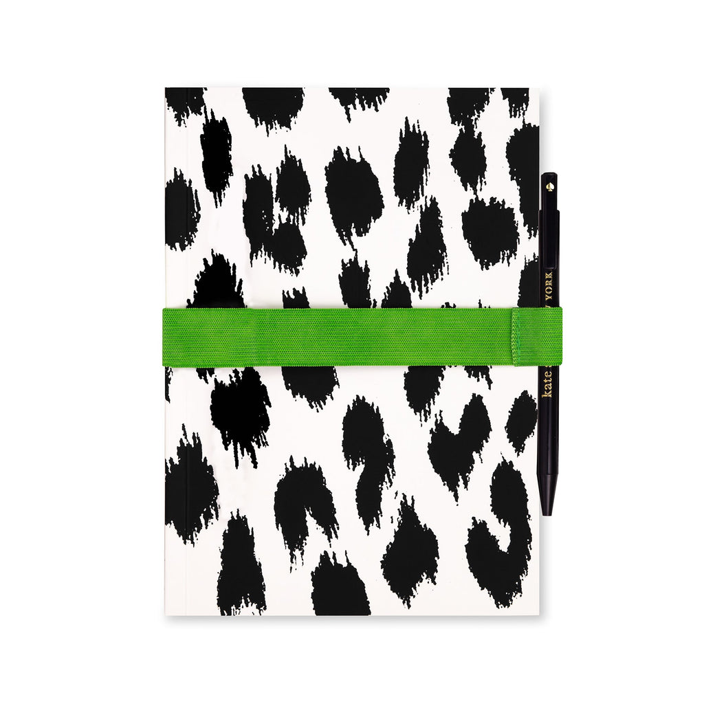 Notebook with Pen, Modern Leopard