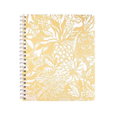 Large Notebook, Safari Sangria Gold