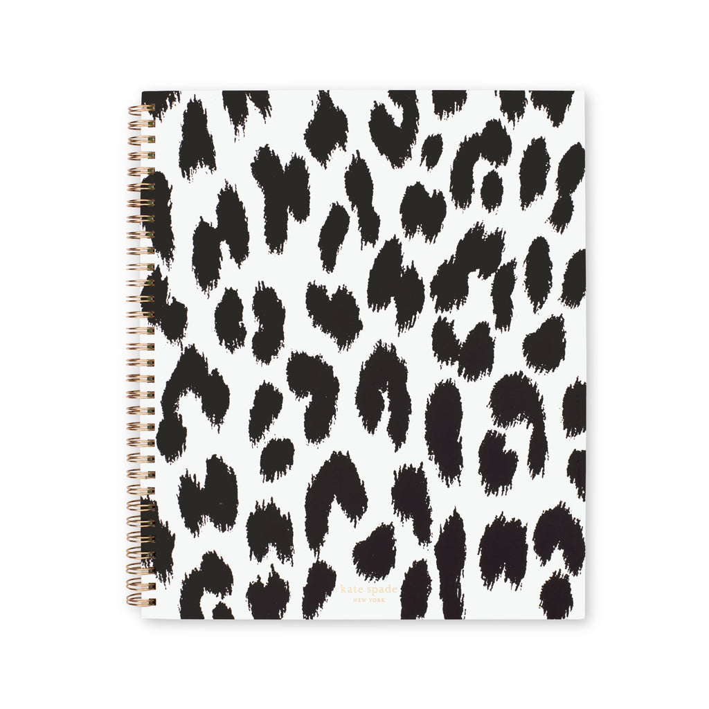 Large Spiral Notebook, Modern Leopard
