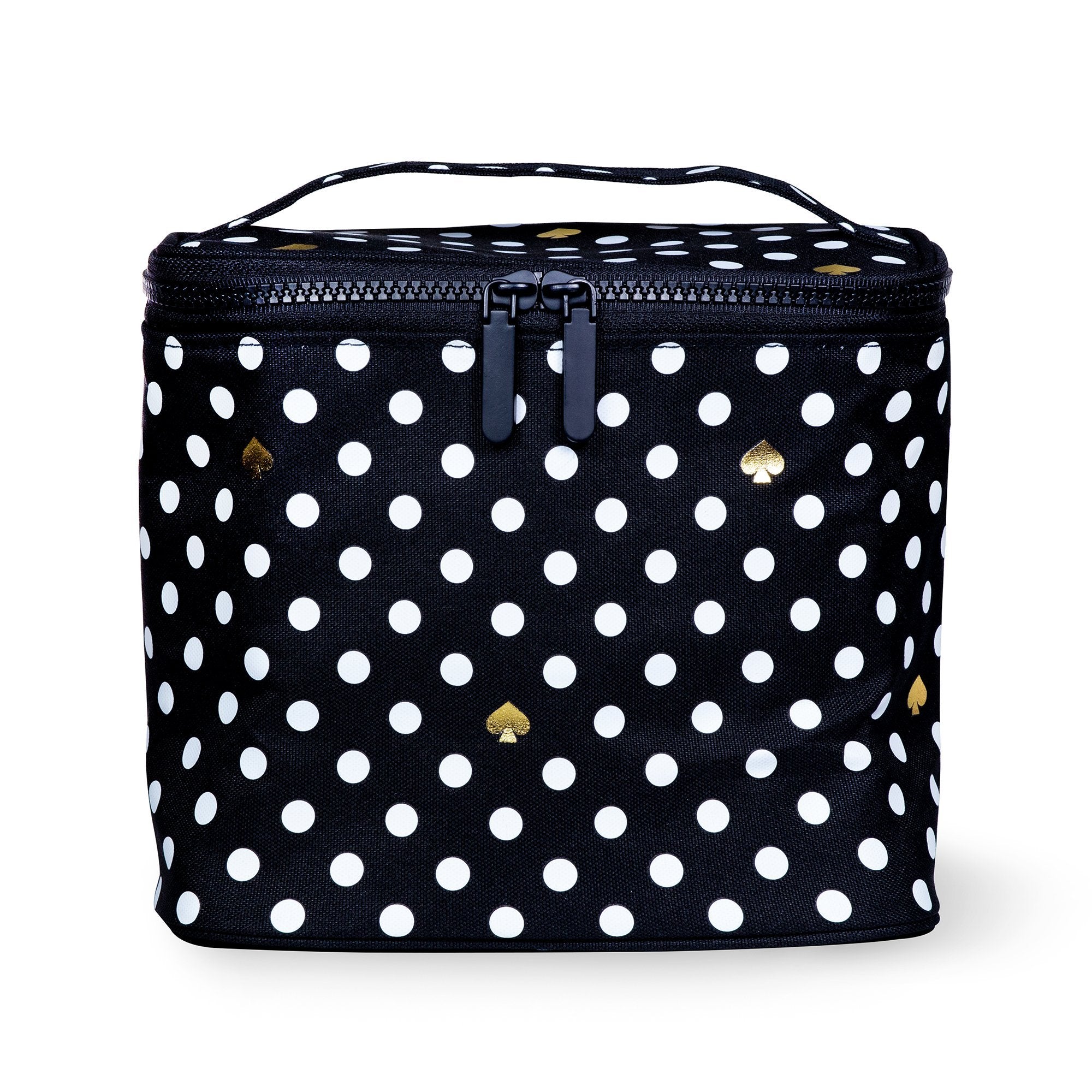 Lunch Tote Polka Dots Black White Lifeguard Press