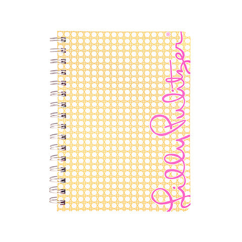 Mini Notebook, Gold Caning