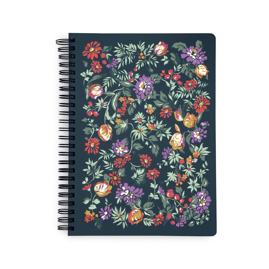 Mini Notebook with Pocket, Fresh-Cut Floral Green