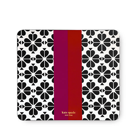 Mouse Pad, Black Spade Flower