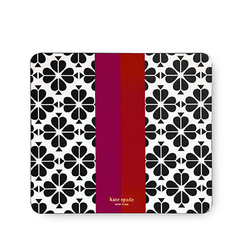 Mouse Pad, Black Spade Flower