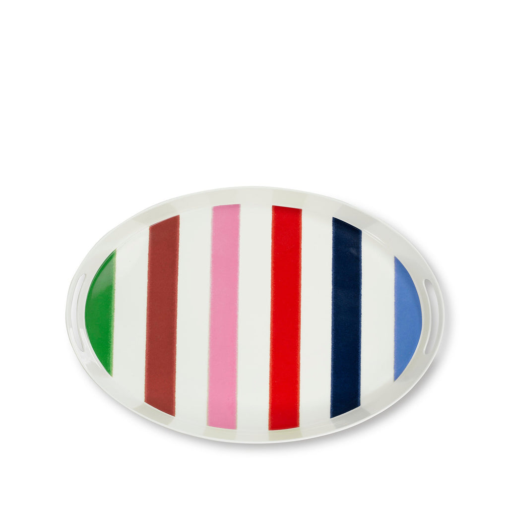 Melamine Serving Tray, Adventure Stripe