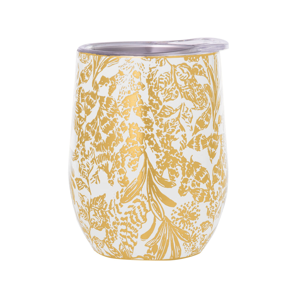 Insulated Stemless Tumbler, Gold Calypso Coast