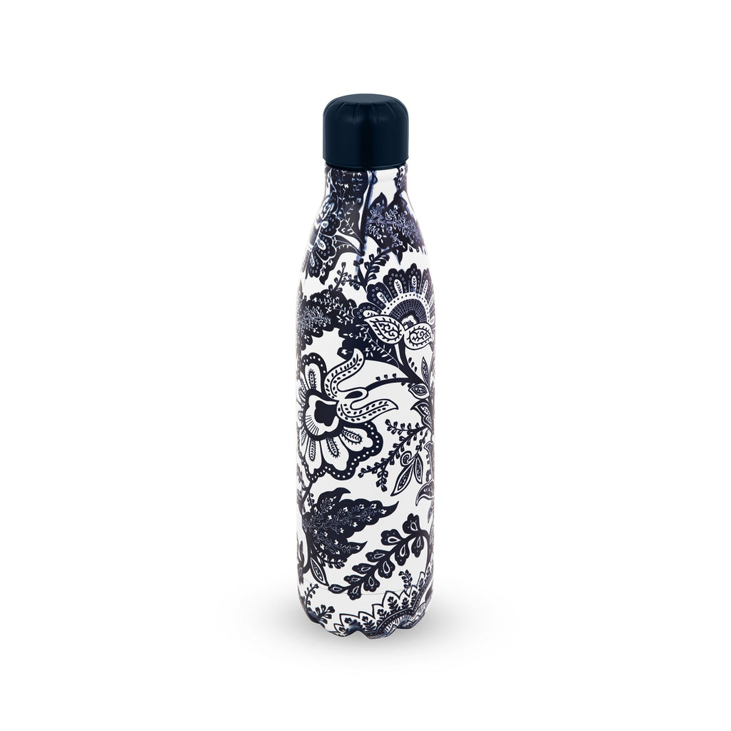 Stainless Steel Water Bottle, Java Navy White