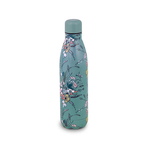 Stainless Steel Water Bottle, Sunlit Garden Greek Sage