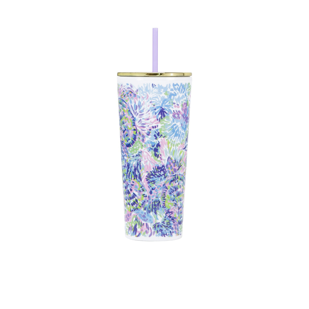 Lilly Pulitzer Tumbler with Lid, Shell of a Party
