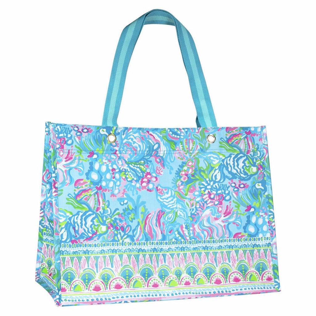 Lilly Pulitzer XL Market Shopper, Aqua La Vista