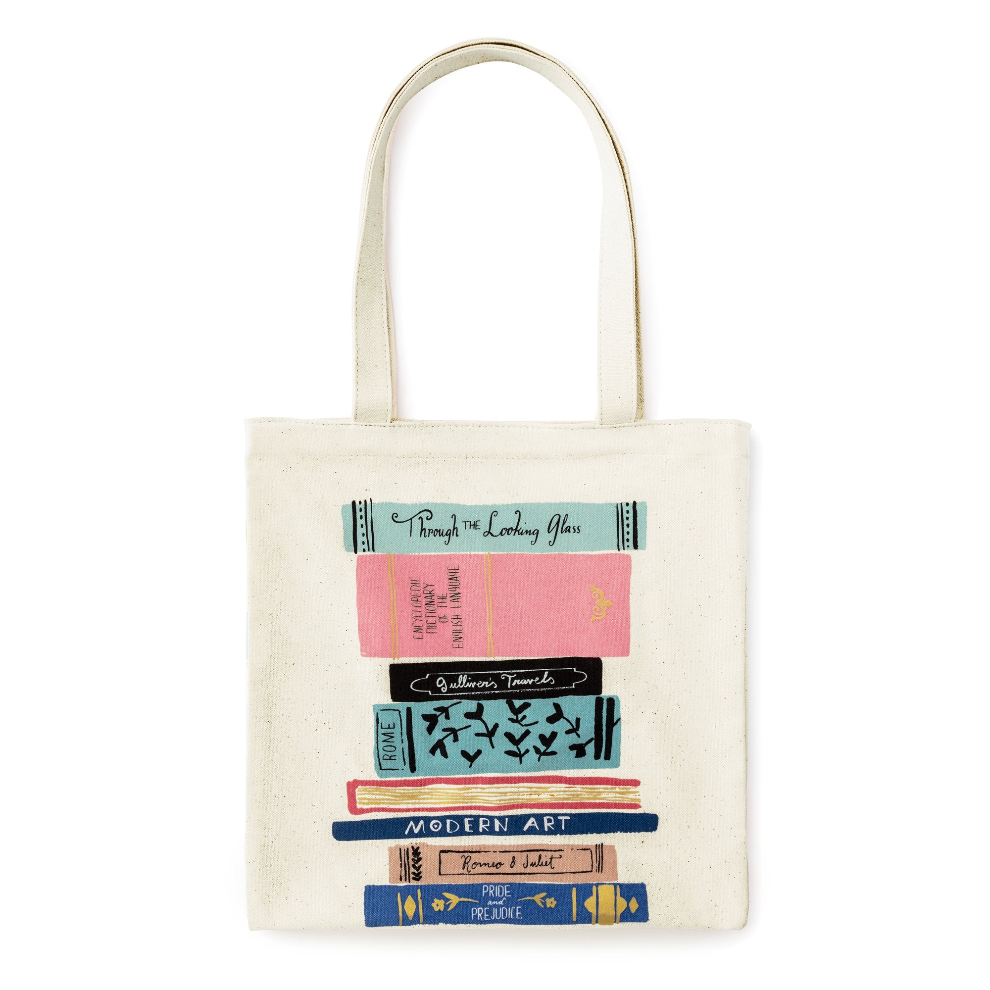kate spade new york Canvas Book Tote, Stack of Classics - Lifeguard Press