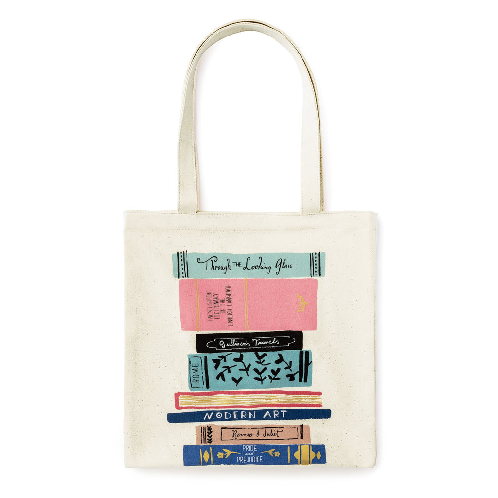 kate spade new york Canvas Book Tote, Stack of Classics