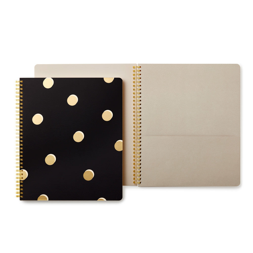 kate spade new york Large Spiral Notebook - Scatter Dot