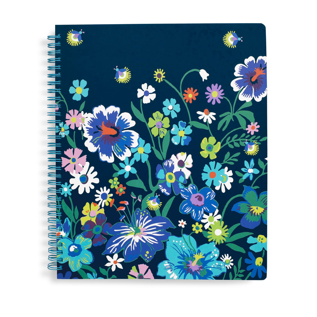 Vera Bradley Notebook With Pocket, Moonlight Garden