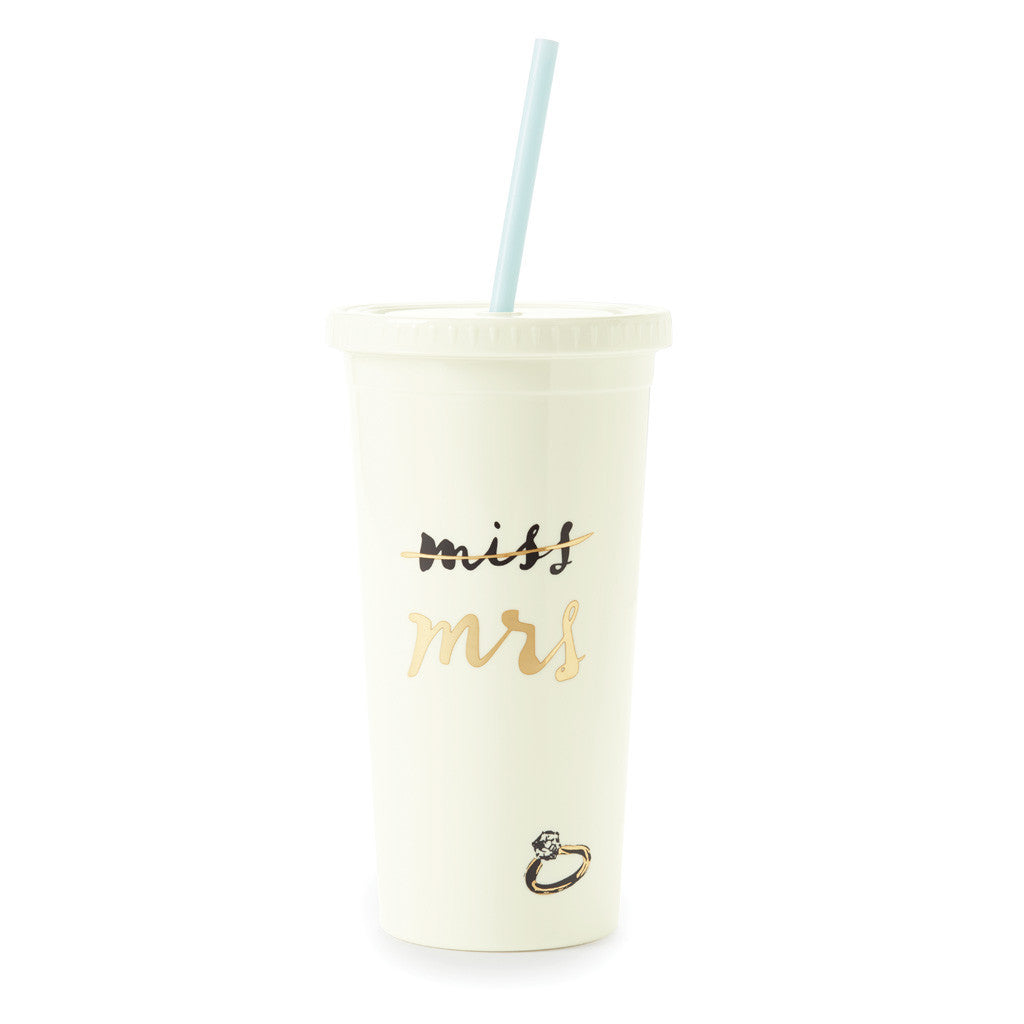 kate spade new york insulated tumbler - miss to mrs.